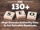 130+ High Domain Authority Sites